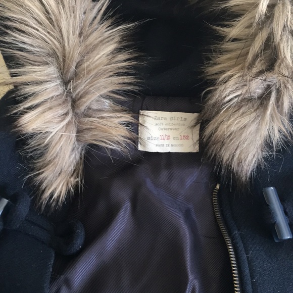 Zara navy coat - Picture 3 of 12